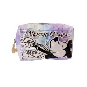 Mickey Mouse Iridescent Lilac and Sky Blue Cosmetic Bag – Compact Travel Pouch